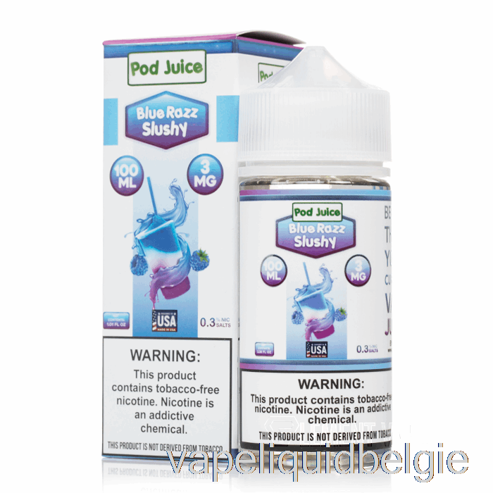 Vape Vloeistof Blue Razz Slushy - Peulensap - 100 Ml 0 Mg